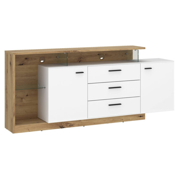 5900355264742 Sideboard Covelo
Eiche Artisan Oak Nachbildung weiß B/H/T: ca. 192x85x40 cm