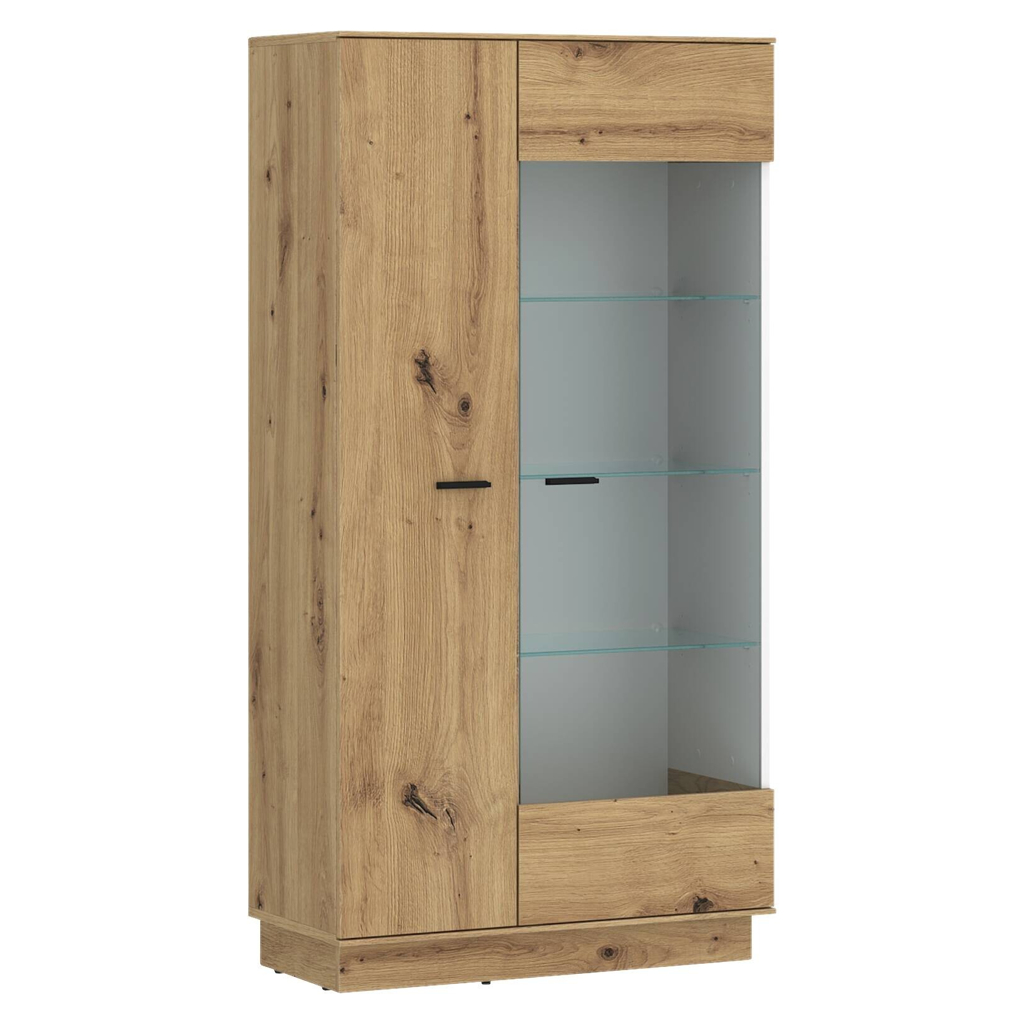 Standvitrine Covelo
Eiche Artisan Oak Nachbildung weiß B/H/T: ca. 75x150x40 cm