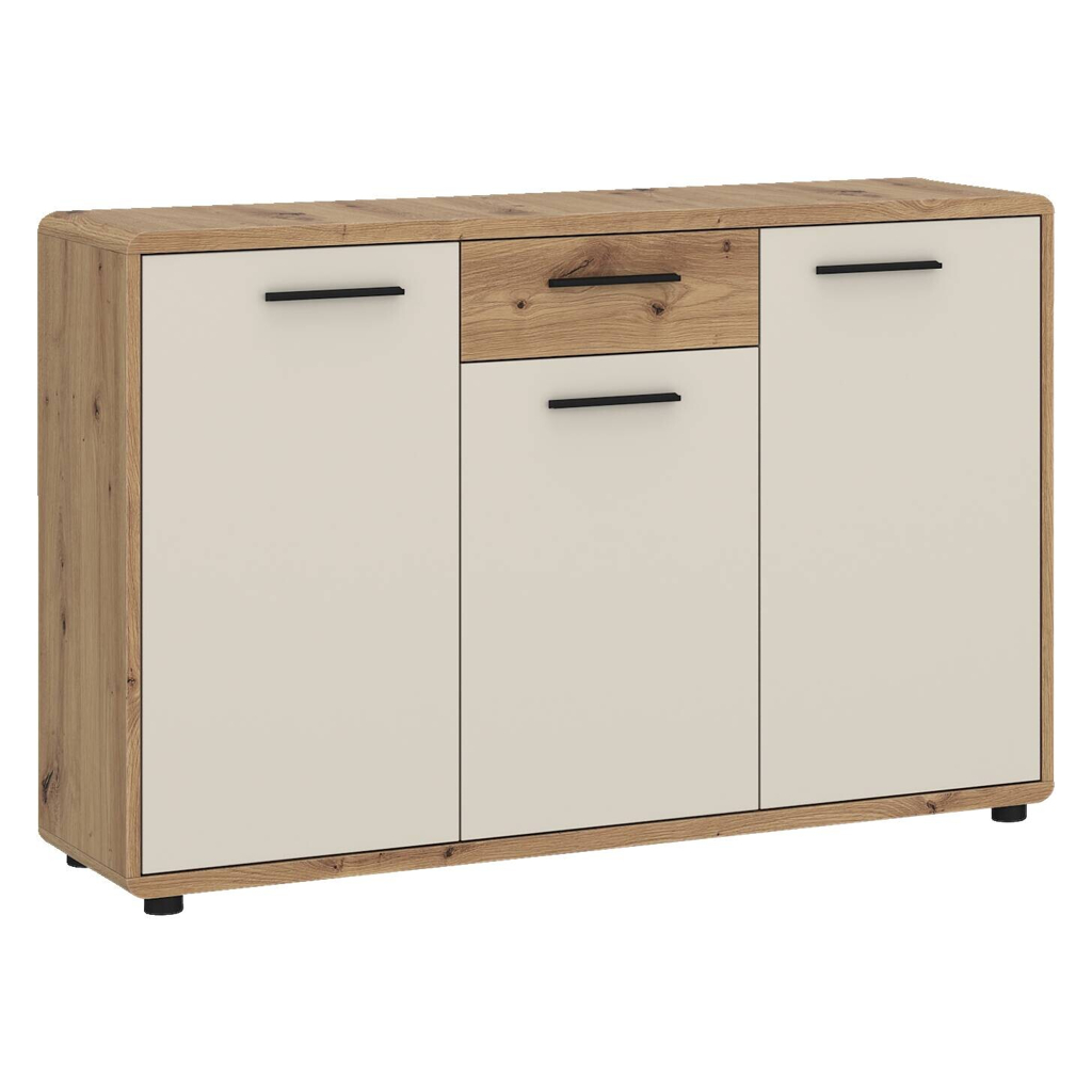 POCO Kommode Fontana Plus Eiche Artisan Nachbildung Kaschmir B/H/T: ca. 132x87x40 cm