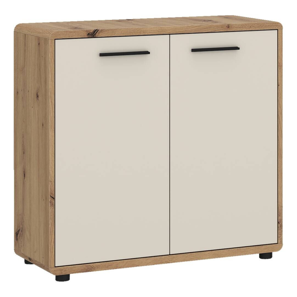 POCO Kommode Fontana Plus Eiche Artisan Nachbildung Kaschmir B/H/T: ca. 89x87x40 cm