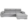 POCO Ecksofa mit Bettfunktion und Bettkasten graubraun