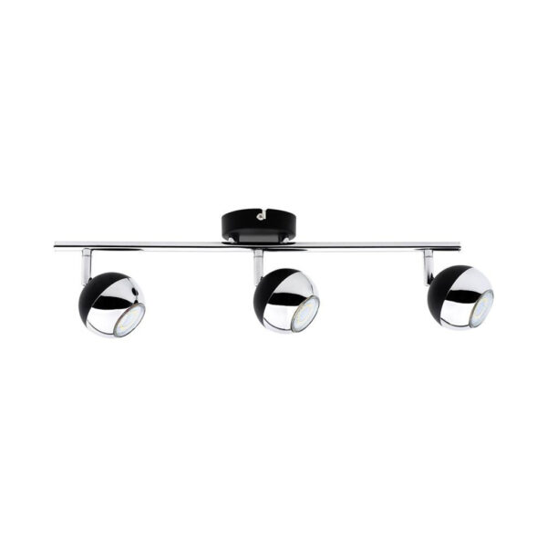 SPOT Light Spotbalken Bianca schwarz Chrom Metall B/H/T: ca. 48x16x8 cm GU10 3 Brennstellen SPOT Light Spotbalken Bianca schwarz Chrom Metall B/H/T: ca. 48x16x8 cm GU10 3 Brennstellen