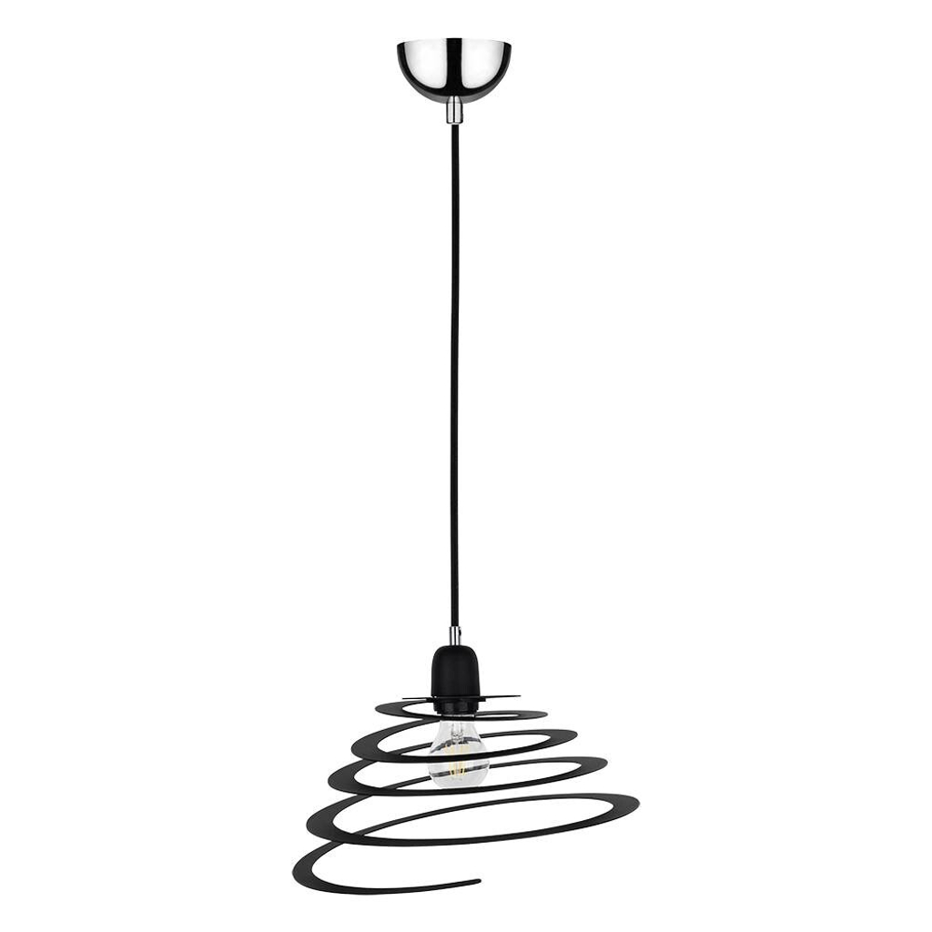 SPOT Light Pendelleuchte Komet
schwarz Chrom Metall B/H: ca. 35×120 cm E27 1 Brennstellen