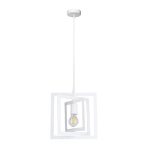 SPOT Light Pendelleuchte Justyna weiß Metall L/D: ca. 112x28 cm E27 1 Brennstellen