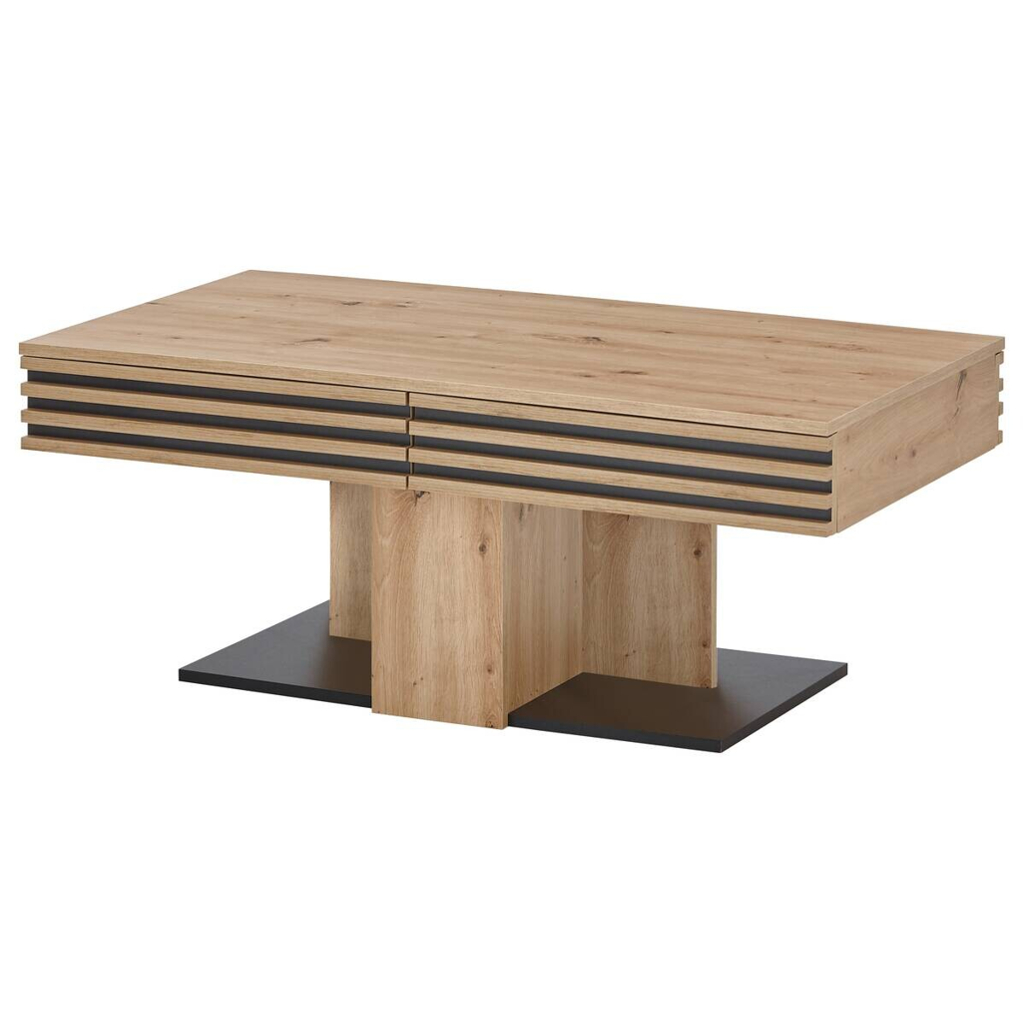 POCO Couchtisch Luara Eiche Artisan Nachbildung B/H/T: ca. 110x44x60 cm