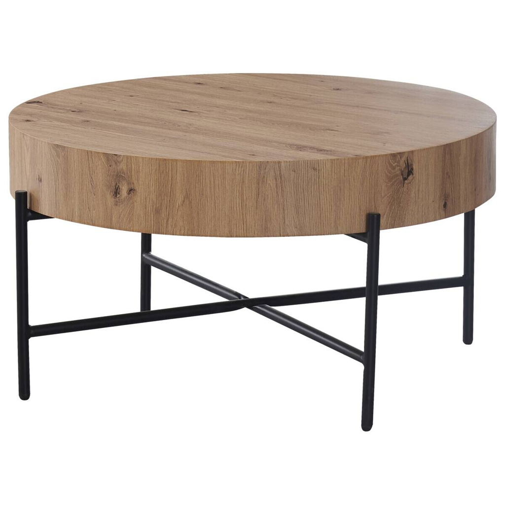POCO Couchtisch Antonia Eiche Artisan Nachbildung H/D: ca. 42x80 cm