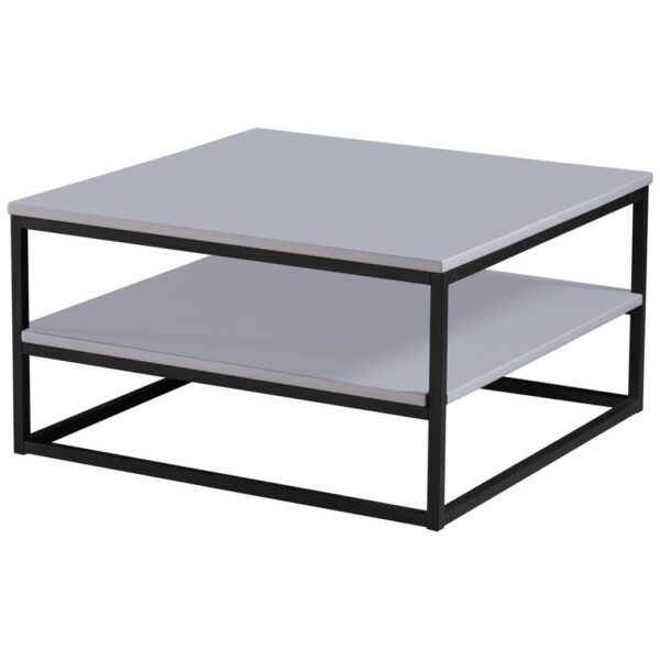 POCO Couchtisch Tilda 2 grau lackiert B/H/T: ca. 75x40x75 cm