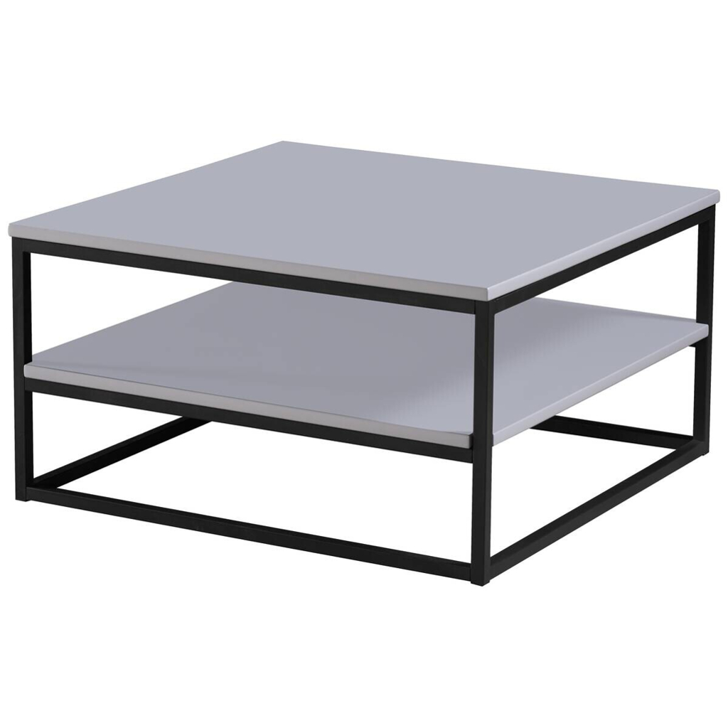 POCO Couchtisch Tilda 2 grau lackiert B/H/T: ca. 75x40x75 cm