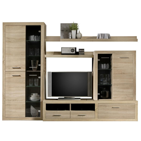 5901730900750 Wohnwand CanCan
Eiche Sonoma Nachbildung B/H/T: ca. 285x195x40 cm