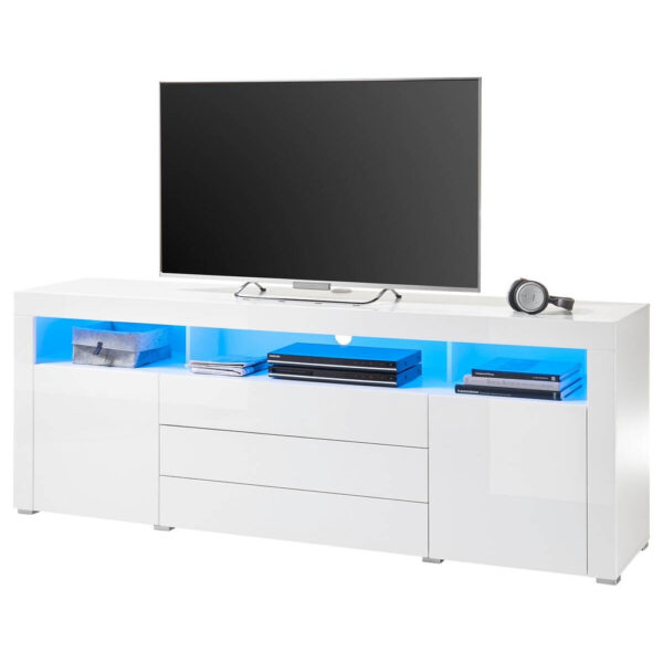 POCO TV-Highboard Goal weiß Hochglanz B/H/T: ca. 200x74x44 cm POCO TV-Highboard Goal weiß Hochglanz B/H/T: ca. 200x74x44 cm