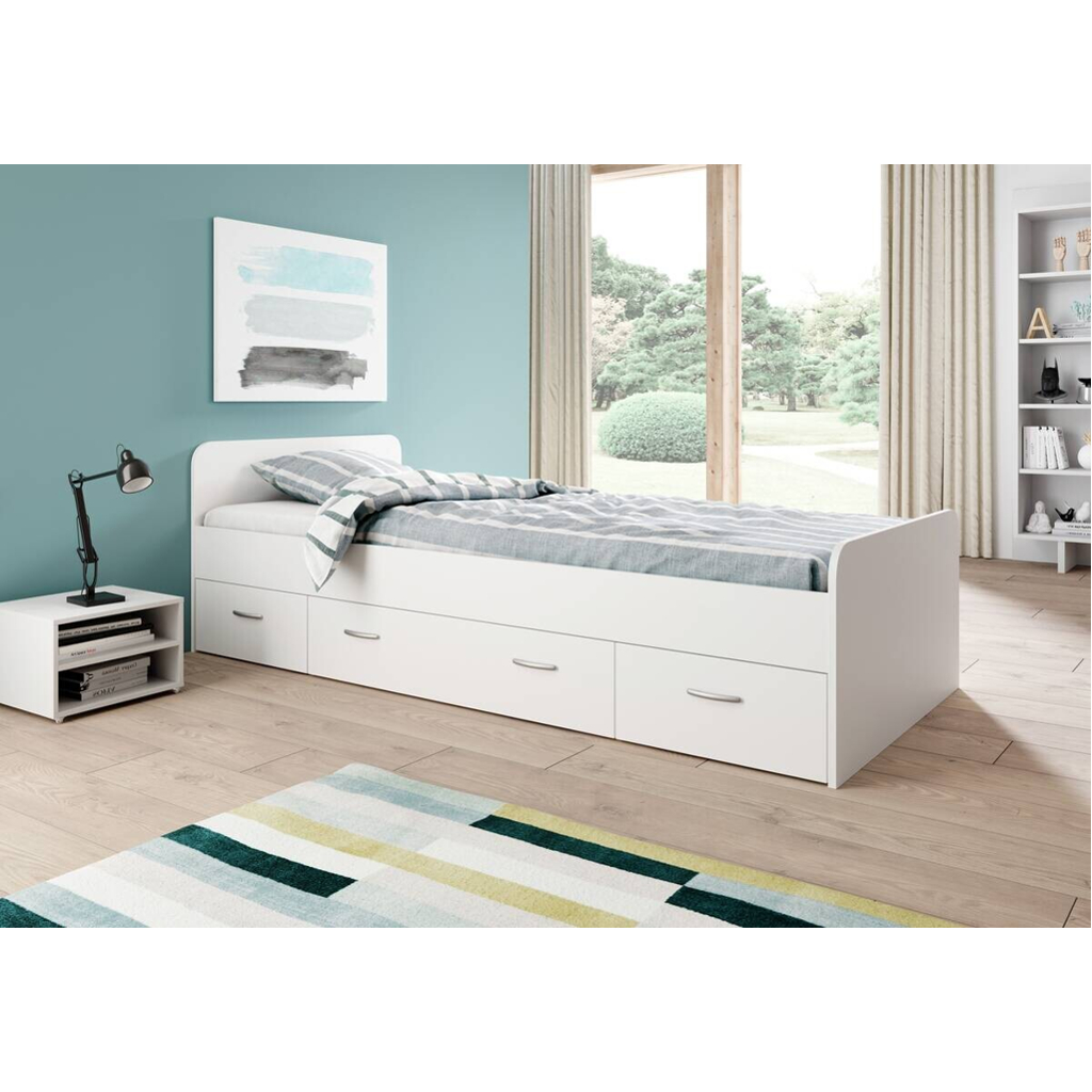 POCO Jugendbett weiß Liegefläche B/L: ca. 90x200 cm