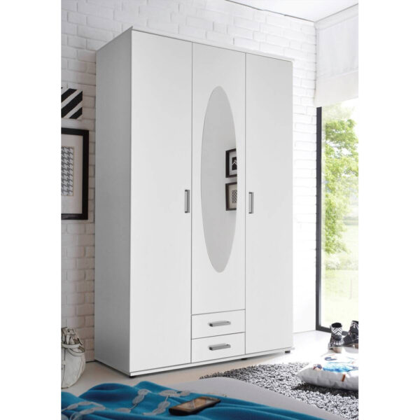 POCO Kleiderschrank Paul weiß B/H/T: ca. 120x195x55 cm