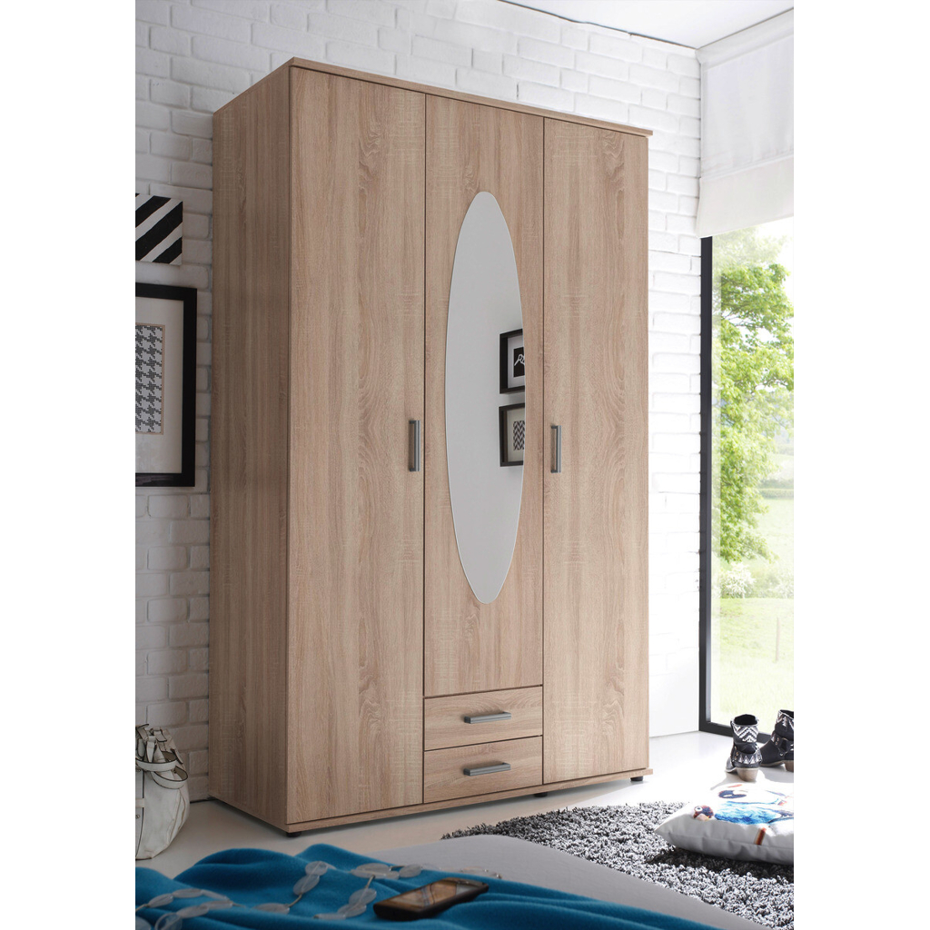 POCO Kleiderschrank Paul Eiche Sonoma Nachbildung B/H/T: ca. 120x195x55 cm
