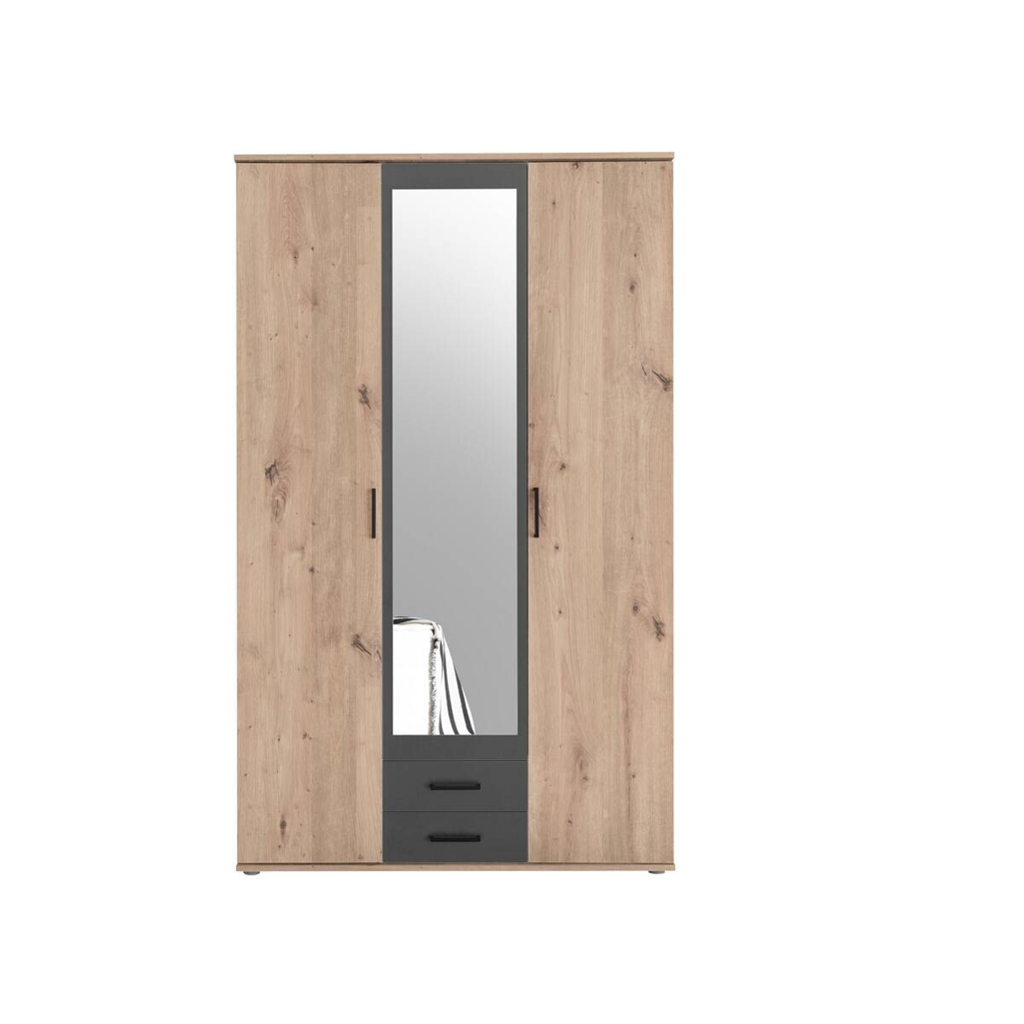 POCO Kleiderschrank Eiche Artisan Nachbildung B/H/T: ca. 120x197x54 cm
