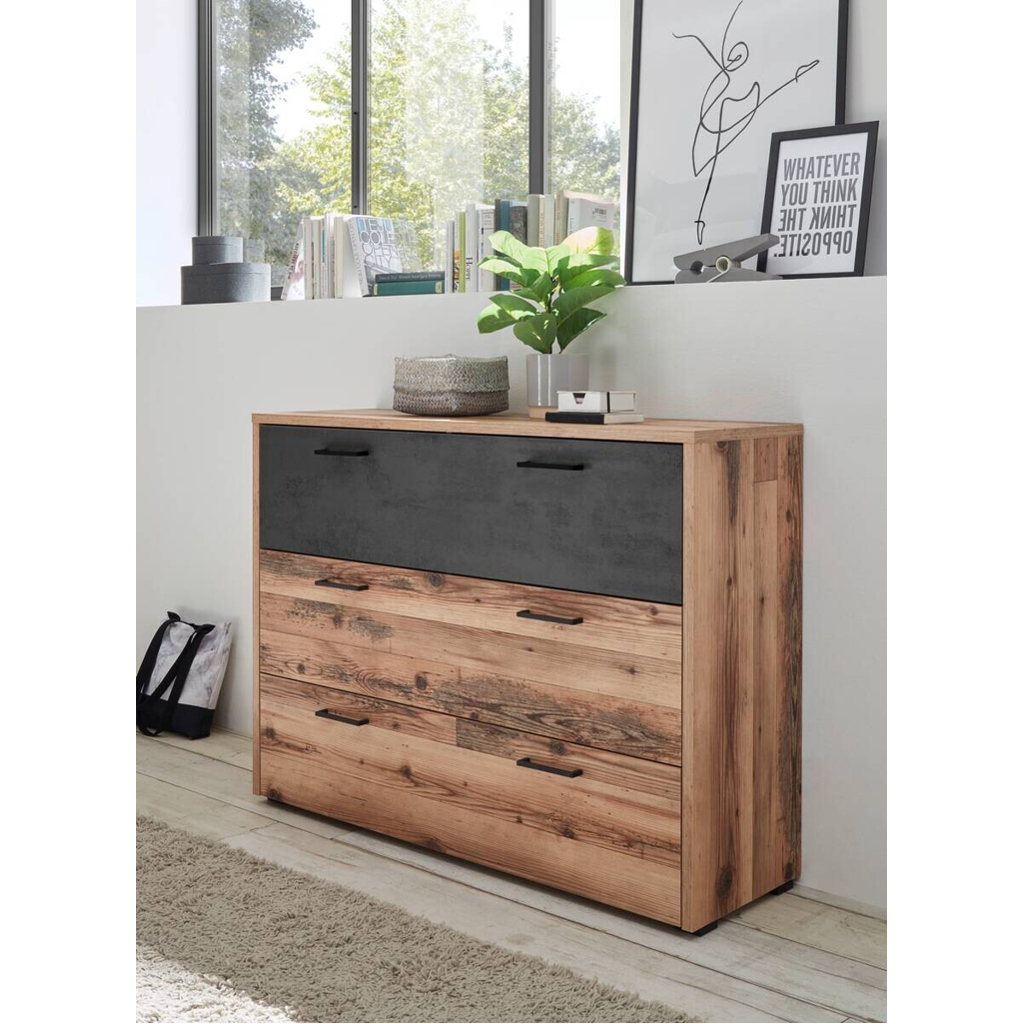 POCO Kommode Alicante Alpin Lodge Nachbildung B/H/T: ca. 120x89x38 cm