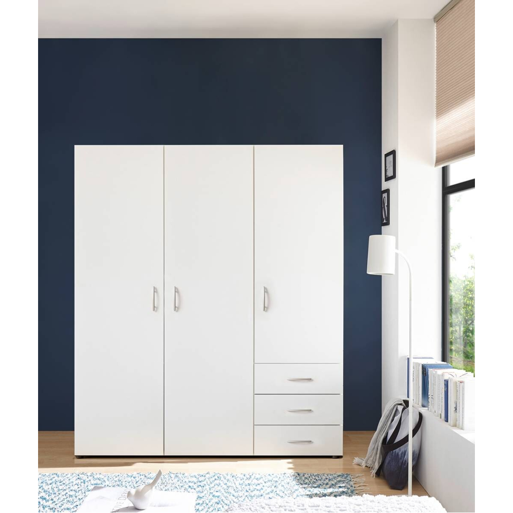 POCO Kleiderschrank Harry weiß B/H/T: ca. 150x177x50 cm