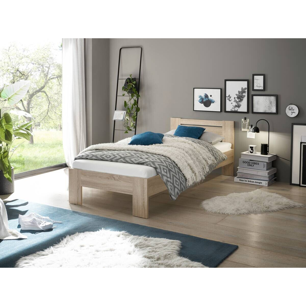 POCO Futonbett Cannes Eiche Sonoma Nachbildung Liegefläche B/L: ca. 90x200 cm