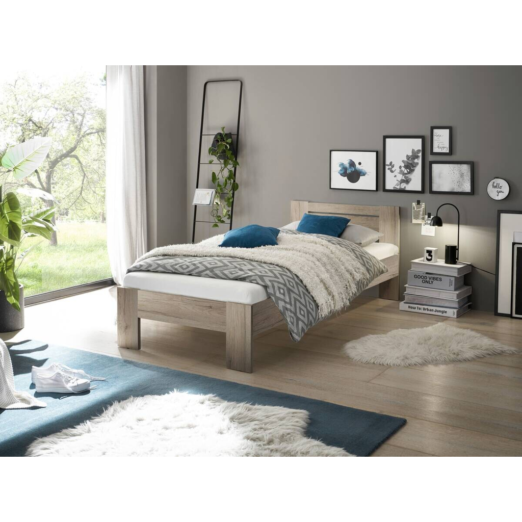 POCO Futonbett Cannes Eiche San-Remo Nachbildung Liegefläche B/L: ca. 90x200 cm