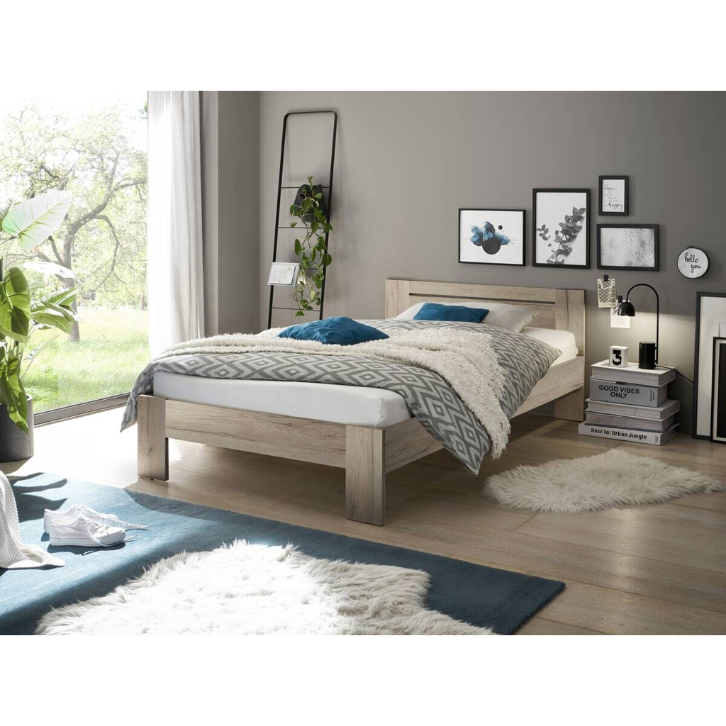 POCO Futonbett Cannes Eiche San-Remo Nachbildung Liegefläche B/L: ca. 120x200 cm