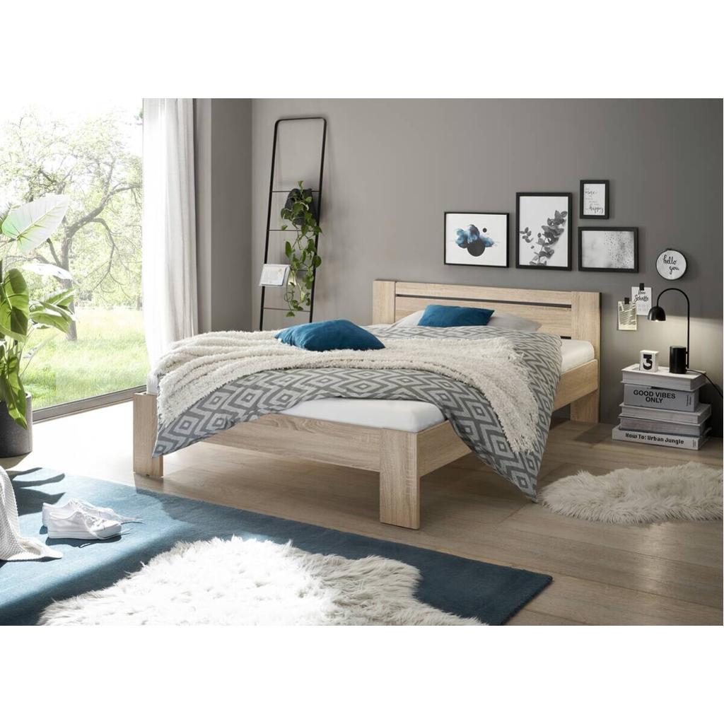 POCO Futonbett Cannes Eiche Sonoma Nachbildung Liegefläche B/L: ca. 140x200 cm