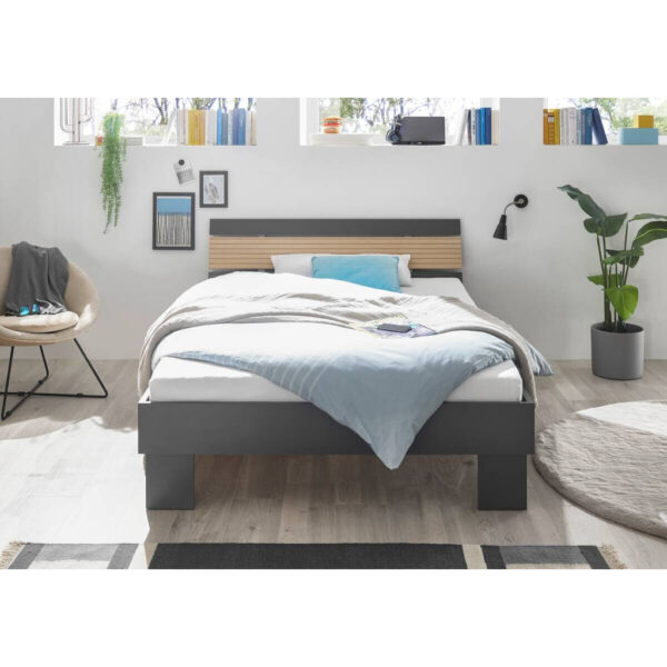 POCO Futonbett Jolka Graphit Eiche Nachbildung Liegefläche B/L: ca. 140x200 cm