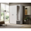 POCO Kleiderschrank Base 3 weiß B/H/T: ca. 121x176x51 cm