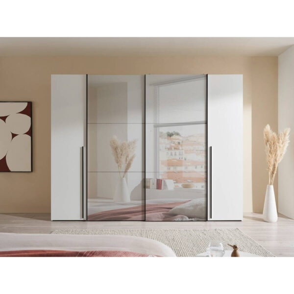POCO Schwebetürenschrank Maturs weiß B/H/T: ca. 267x205x57 cm
