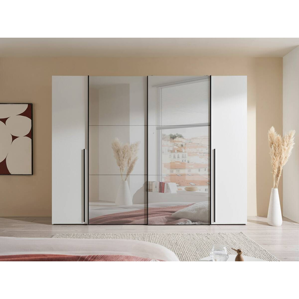 POCO Schwebetürenschrank Maturs weiß B/H/T: ca. 267x205x57 cm