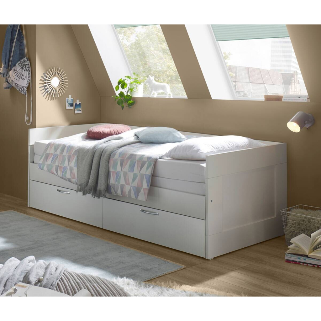 POCO Funktionsbett weiß Liegefläche B/L: ca. 90x200 cm