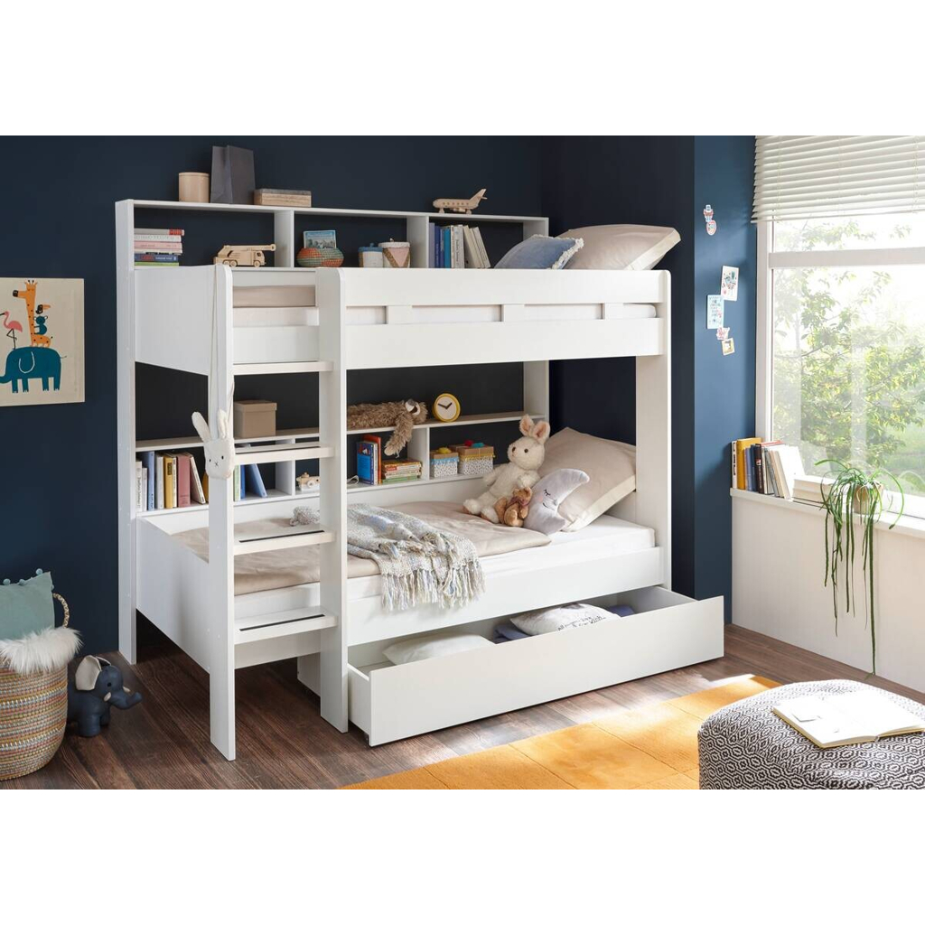 POCO Etagenbett Jusa weiß Liegefläche B/L: ca. 90x200 cm