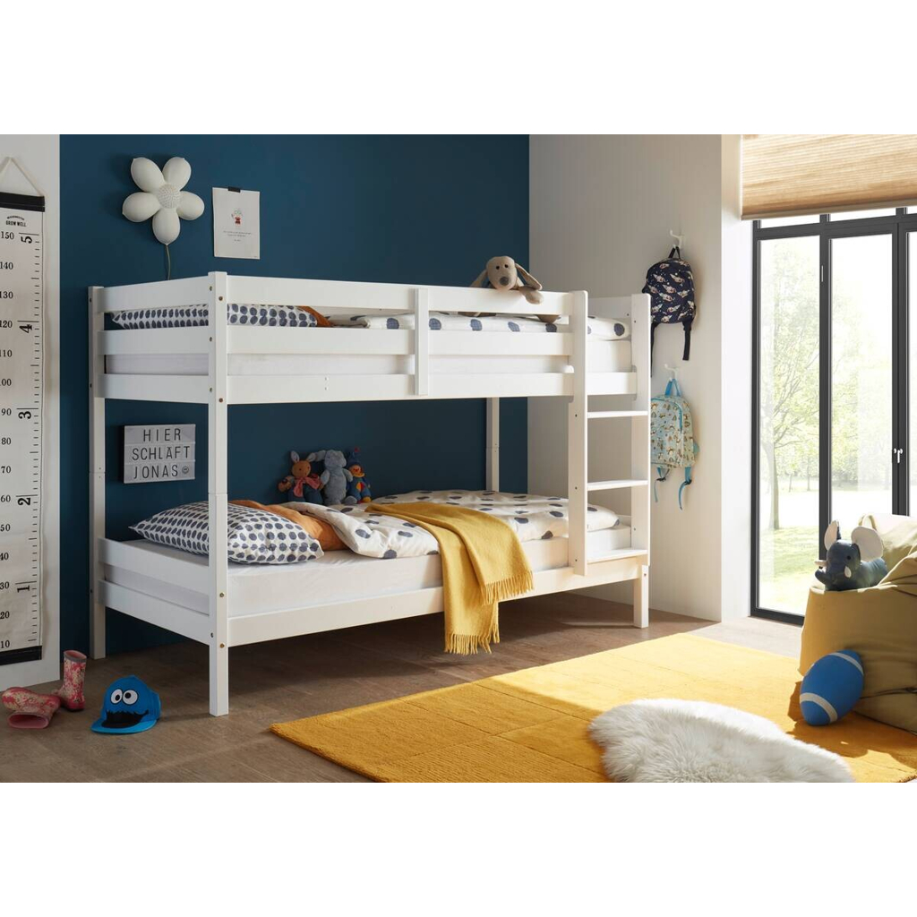 POCO Etagenbett Casper kiefer weiß Liegefläche B/L: ca. 90x200 cm