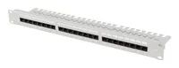 Lanberg 19″ Patchpanel CAT.6A UTP+ Kabelorg. gr – 24 – Port – Rack – Modul