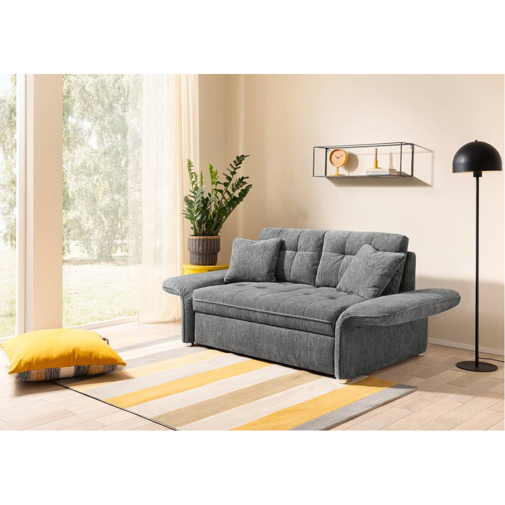 POCO Schlafsofa grau Polyester B/H/T: ca. 191x84x105 cm