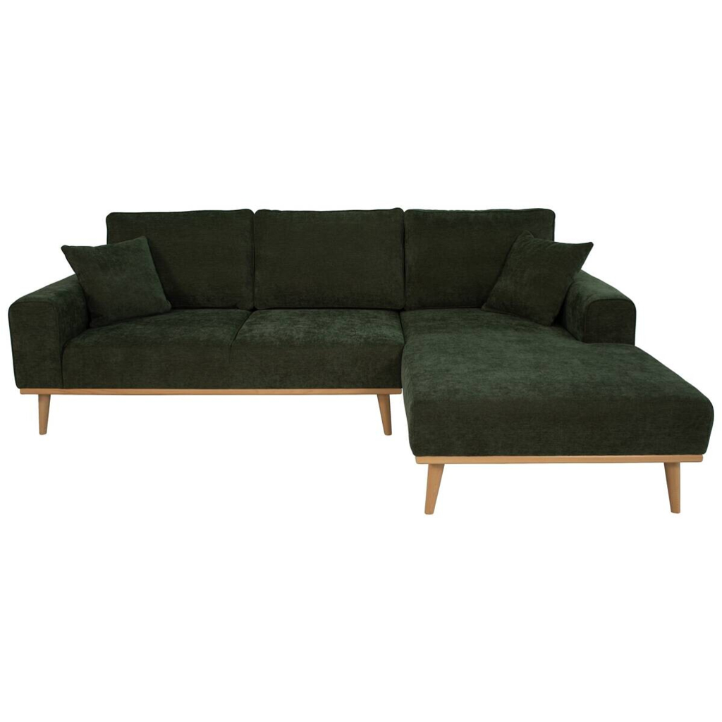 POCO Ecksofa grün Microfaser B/H/T: ca. 259x90x191 cm
