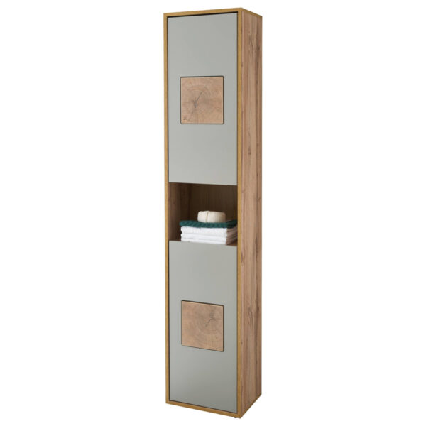 Hochschrank Greece
Wildeiche Nachbildung grau B/H/T: ca. 40x190x30 cm