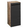POCO Midischrank Vista Oak Eiche Viking Nachbildung schwarz matt B/H/T: ca. 34x72x31 cm