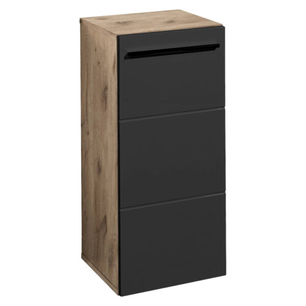 POCO Midischrank Vista Oak Eiche Viking Nachbildung schwarz matt B/H/T: ca. 34x72x31 cm
