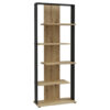 POCO Regal Eiche Artisan Nachbildung schwarz B/H/T: ca. 80x198x35 cm