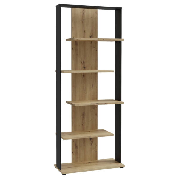 POCO Regal Eiche Artisan Nachbildung schwarz B/H/T: ca. 80x198x35 cm