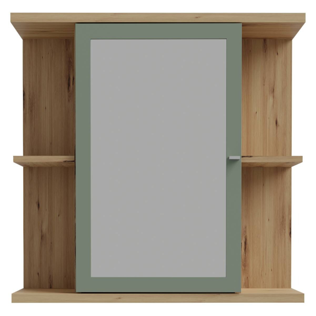 Spiegelschrank 
Eiche Artisan Nachbildung salbei B/H/T: ca. 70x69x23 cm