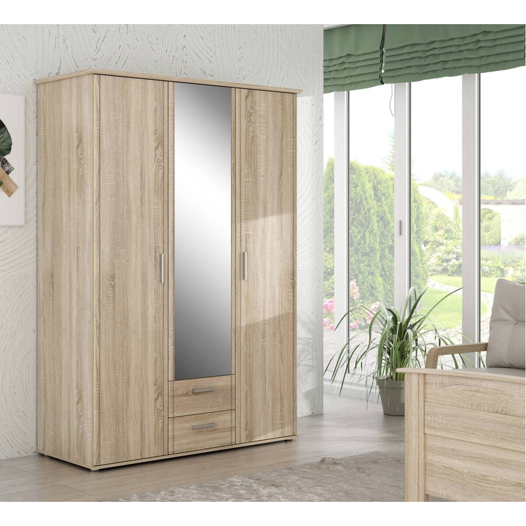 POCO Kleiderschrank Eiche Sonoma Nachbildung B/H/T: ca. 139,2x200,8x59,6 cm
