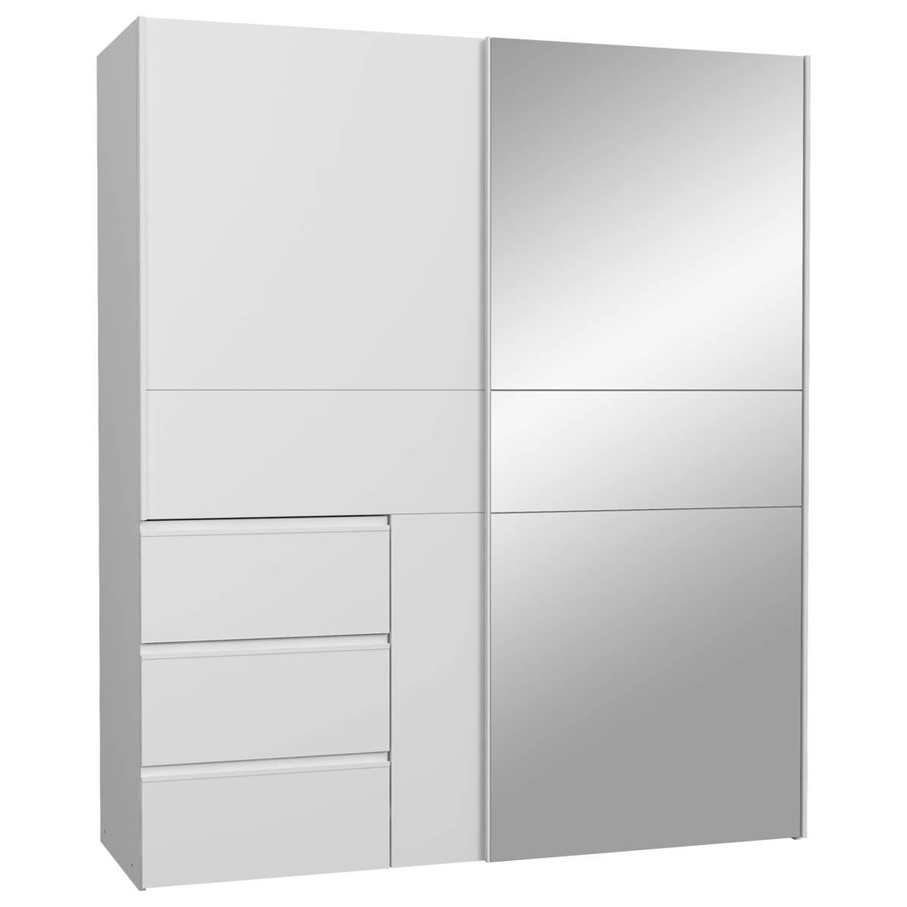 POCO Schwebetürenschrank weiß B/H/T: ca. 170,3x200,5x61,2 cm