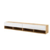 WIPMEB TV-Lowboard TV LOWBOARD DERBY 280 Eiche Wotan Nachbildung weiß glänzend B/H/T: ca. 280x32,5x31,5 cm
