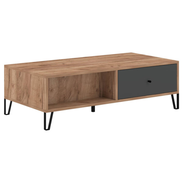 Couchtisch BILBAO
Eiche Tabak Nachbildung anthrazit B/H/T: ca. 120x37x60 cm
