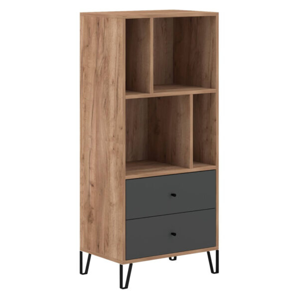 Regal BILBAO
Eiche Tabak Nachbildung anthrazit B/H/T: ca. 63,4x135,2x40 cm