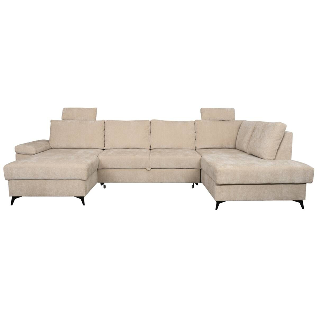 POCO Kopfstütze Sara U beige Microfaser B/H/T: ca. 50x22x13 cm