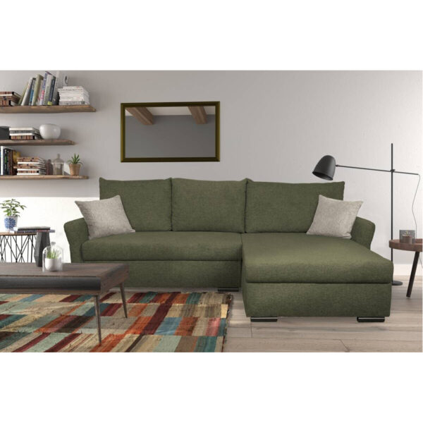 POCO Ecksofa mit Bettfunktion und Bettkasten grün Webstoff B/H/T: ca. 218x90x168 cm POCO Ecksofa mit Bettfunktion und Bettkasten grün Webstoff B/H/T: ca. 218x90x168 cm