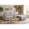 POCO Ecksofa mit Bettfunktion und Bettkasten grau Microfaser B/H/T: ca. 228x92x163 cm