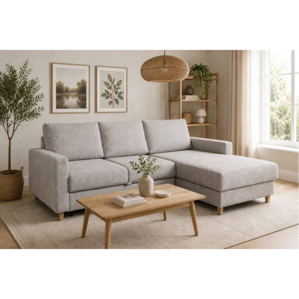 POCO Ecksofa mit Bettfunktion und Bettkasten grau Microfaser B/H/T: ca. 228x92x163 cm POCO Ecksofa mit Bettfunktion und Bettkasten grau Microfaser B/H/T: ca. 228x92x163 cm
