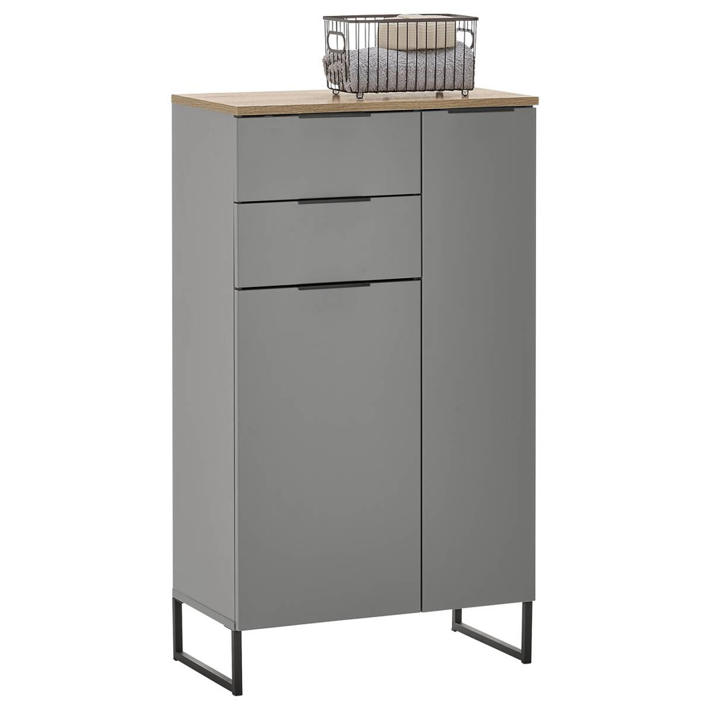 Midischrank Denver
grau matt Eiche Evoke Coast Nachbildung B/H/T: ca. 60x106x32 cm